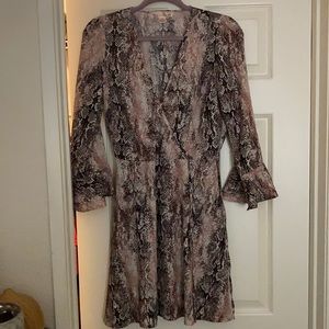 BOG collective, never worn. Dusty pink snake skin print.